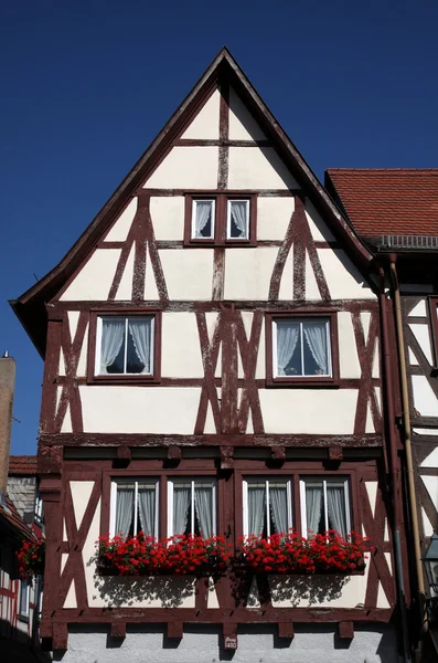 Vecchia casa a graticcio a Miltenberg, Germania — Foto Stock