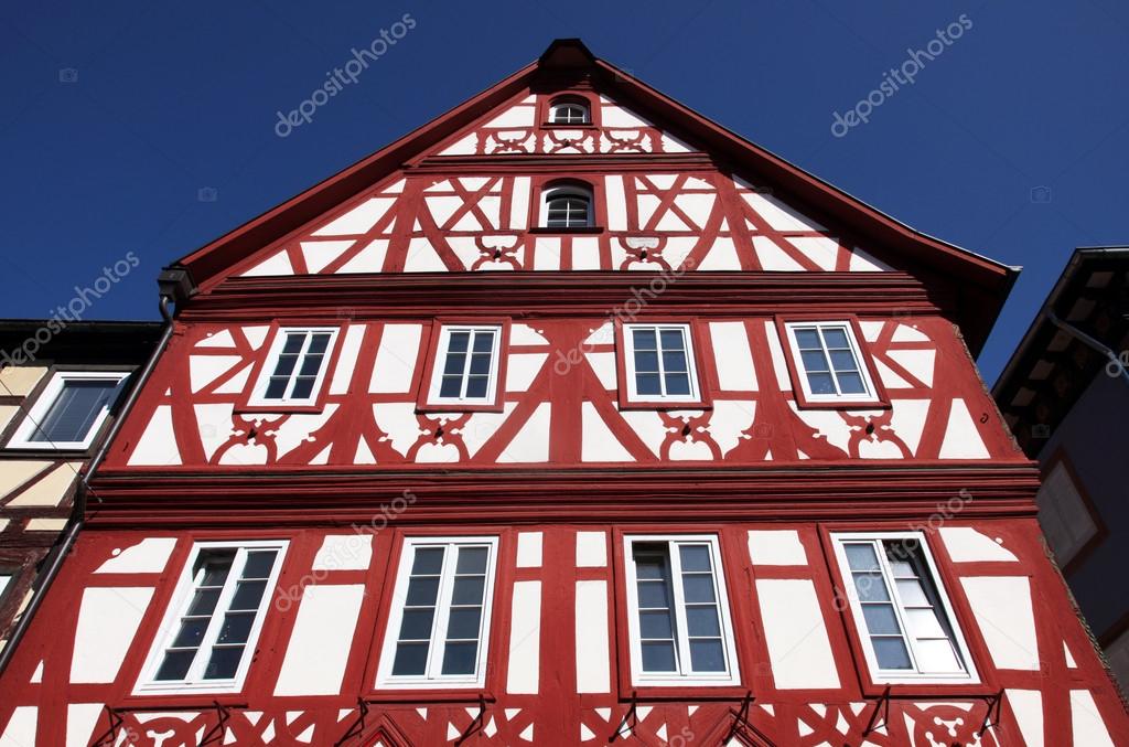 Half-timbered old house in Miltenberg, Germany