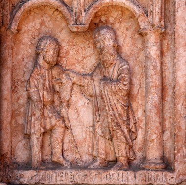 İsa çalışmalarımız merhamet rahatlama baptistry, parma, İtalya