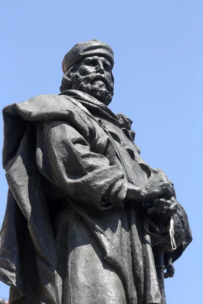 Giuseppe garibaldi bronzová socha. Parma, Itálie — Stock fotografie