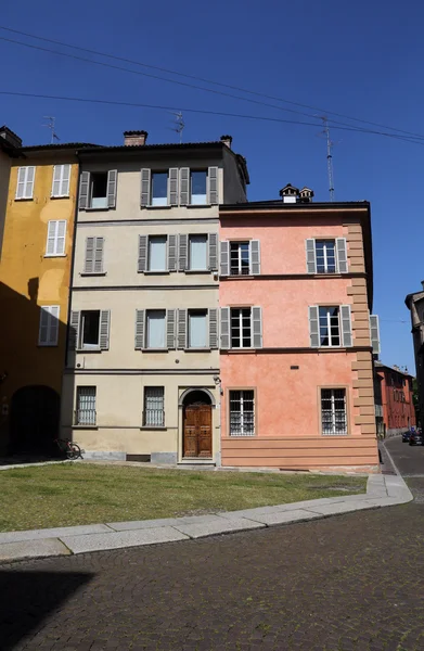 Colourful houses, Parma, Italy — Stock Photo, Image