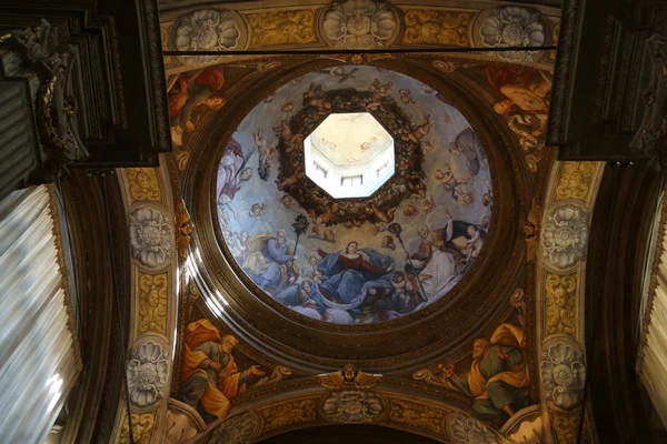 Fresque Dans Dôme Église Sainte Lucie Parme Italie — Photo