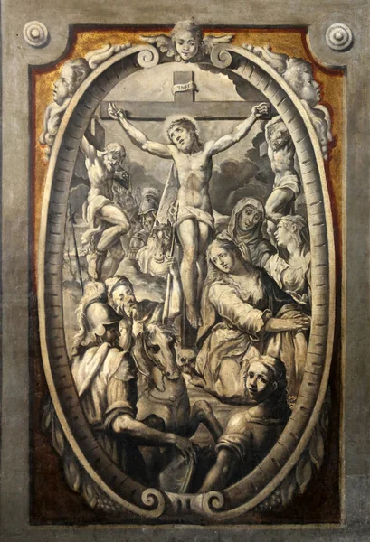 Jesus morre na cruz — Fotografia de Stock