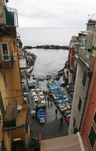 Riomaggiore, one of the Cinque Terre villages, Italy — Stock Photo, Image