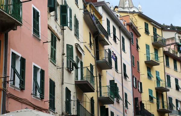 Riomaggiore, uma das aldeias de Cinque Terre, Itália — Fotografia de Stock