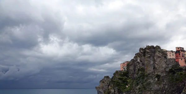 Manarola Jeden Vesnic Cinque Terre Světového Dědictví Unesco — Stock fotografie