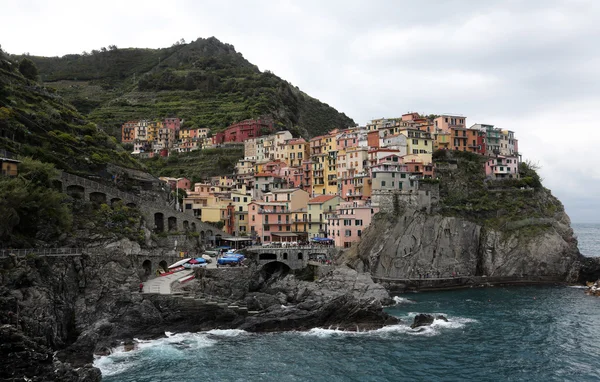 Manarola, eines der cinque terre dörfer, italien — Stockfoto