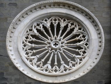 rozet, church of St john the baptist riomaggiore, liguria, İtalya