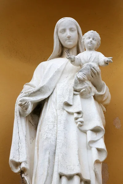 Jungfrau maria eith baby jesus — Stockfoto