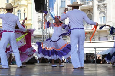 santiago de cali, Kolombiya Merkezi Zagreb, Hırvatistan-Temmuz 48 Uluslararası Folklor Festivali sırasında halk grupları Kolombiya folklor Vakfı üyeleri 16,2014