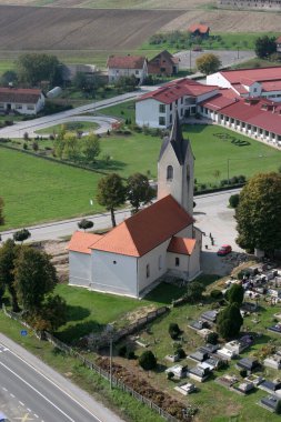 Hırvatistan 'ın Breznicki Hum kentindeki Saint Martin Kilisesi