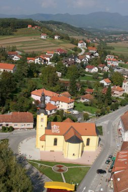 Hırvatistan 'ın Zlatar kentinde Bakire Meryem Varsayımı Kilisesi