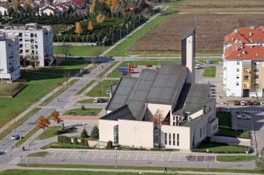 Hırvatistan 'ın Velika Gorica kentindeki Kutsanmış Aloysius Stepinac Kilisesi