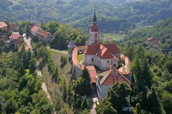 Iglesia Parroquial Visitación Virgen María Vinagora Croacia — Foto de Stock