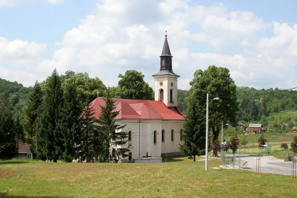 Church Maurus Abbot Bosiljevo Horvátország — Stock Fotó