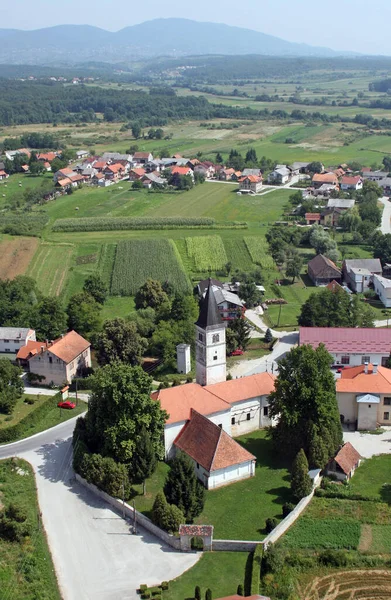 Iglesia Virgen Las Nieves Volavje Croacia —  Fotos de Stock