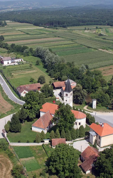 Kostel Panny Marie Sněhové Volavje Chorvatsko — Stock fotografie