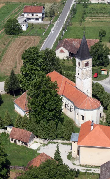 Kerk Van Onze Lieve Vrouw Van Sneeuwen Volavje Kroatië — Stockfoto