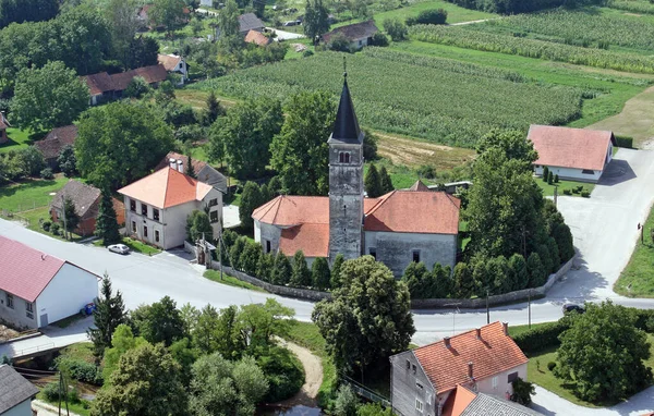 Church Our Lady Snows Volavje Horvátország — Stock Fotó