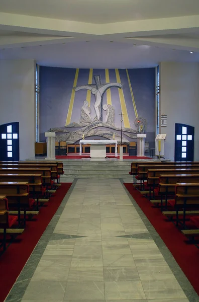 Εκκλησία Της Παναγίας Της Θλίψης Στο Σπάνσκο Ζάγκρεμπ Κροατία — Φωτογραφία Αρχείου
