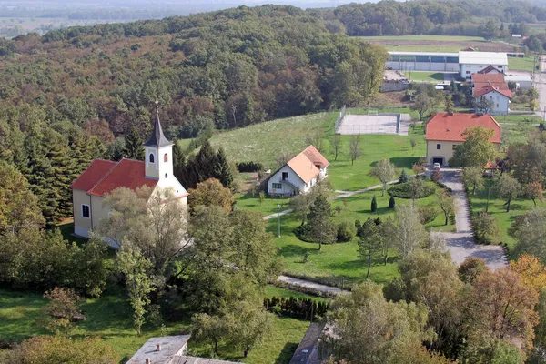 Kerk Van Johannes Apostel Evangelist Cerje Kroatië — Stockfoto