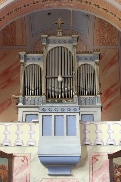 Organ Church Saint Barbara Carevdar Croatia — Stock Photo, Image