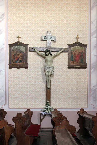 Cross Church Saint Barbara Carevdar Croatia — Stock Photo, Image