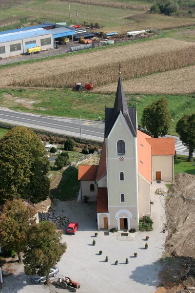 Церковь Святого Мартина Брезницком Гуме Хорватия — стоковое фото