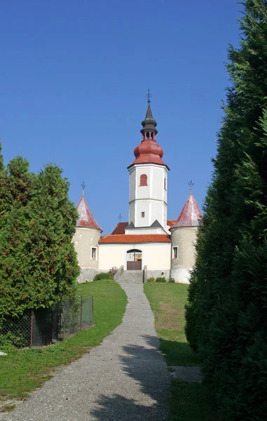 Parochiekerk Van Visitatie Van Maagd Maria Vinagora Kroatië — Stockfoto