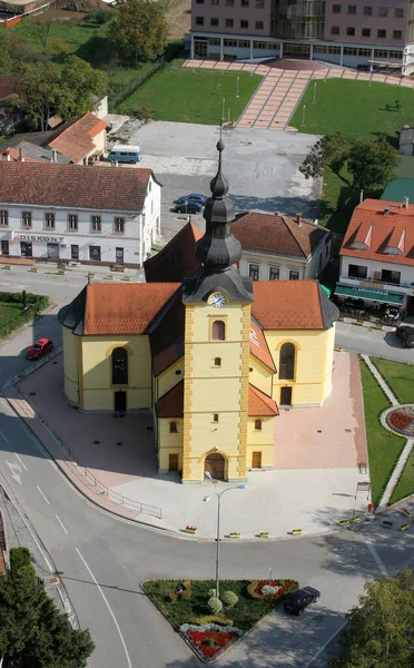 Kościół Wniebowzięcia Nmp Zlatar Chorwacja — Zdjęcie stockowe