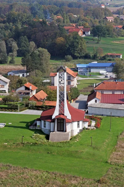 Церква Святого Івана Хрестителя Златарі Бістріці Хорватія — стокове фото