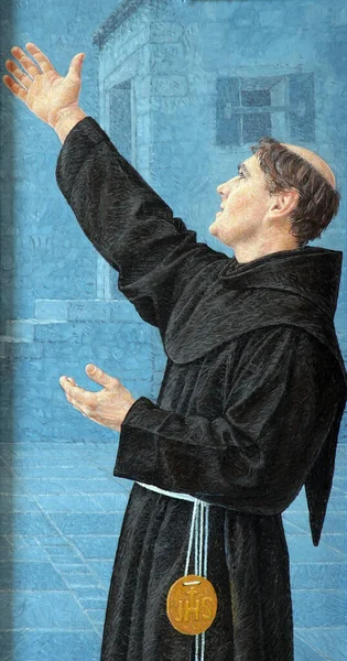 Heiliger Bernardino Von Siena Hauptaltar Der Kirche Des Heiligen Antonius — Stockfoto