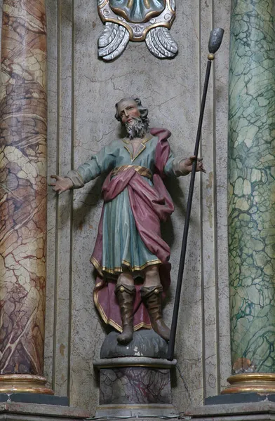 San Gioacchino Statua Sull Altare Dell Immacolata Concezione Nella Chiesa — Foto Stock