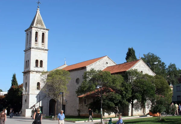 Приходская Церковь Богоматери Городом Шибенике Хорватия — стоковое фото