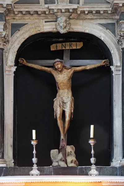 Altar Holy Cross Cathedral James Sibenik Croatia — стокове фото