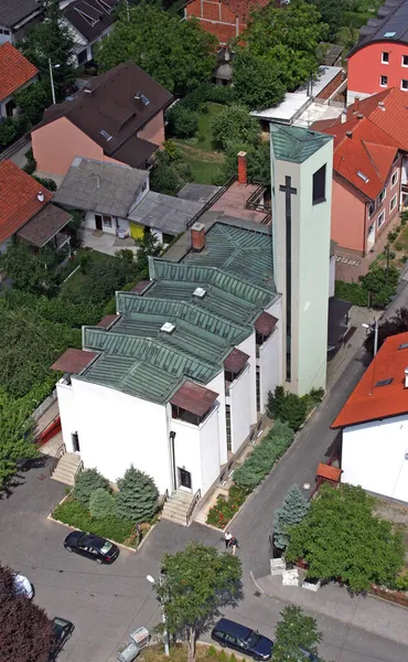 Spansko Zagreb Hırvatistan Daki Our Lady Sorrows Kilisesi — Stok fotoğraf