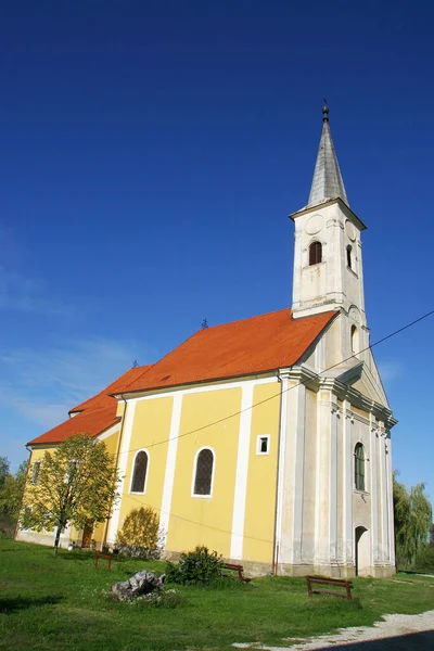 Kostel Mikuláše Víta Zazině Chorvatsko — Stock fotografie