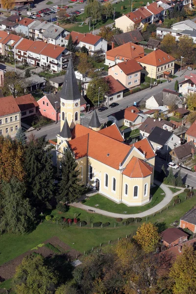 Приходской Костел Благовещения Пресвятой Богородицы Велика Горица Хорватия — стоковое фото