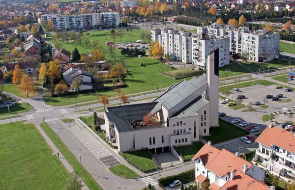 Igreja Paroquial Beato Aloysius Stepinac Velika Gorica Croácia — Fotografia de Stock