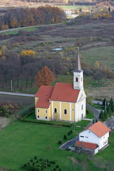 Церква Святих Миколая Вітуса Зазіні Хорватія — стокове фото
