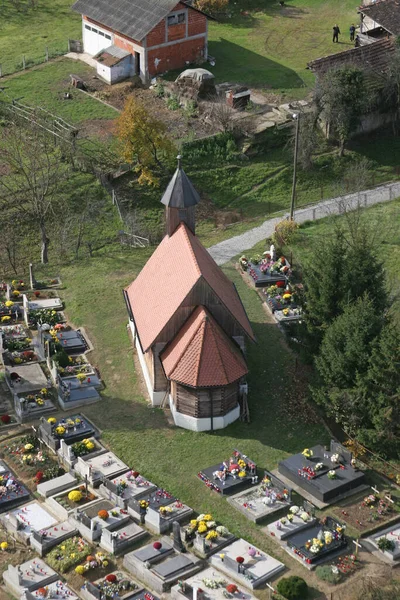 Kaple Barbory Brestu Chorvatsko — Stock fotografie