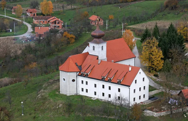 Klasztor Franciszkanów Kościół Antoniego Padwy Cuntic Chorwacja — Zdjęcie stockowe