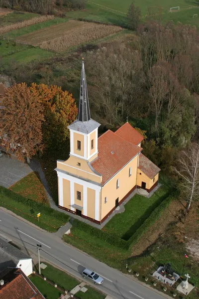 Igreja Santa Bárbara Carevdar Croácia — Fotografia de Stock