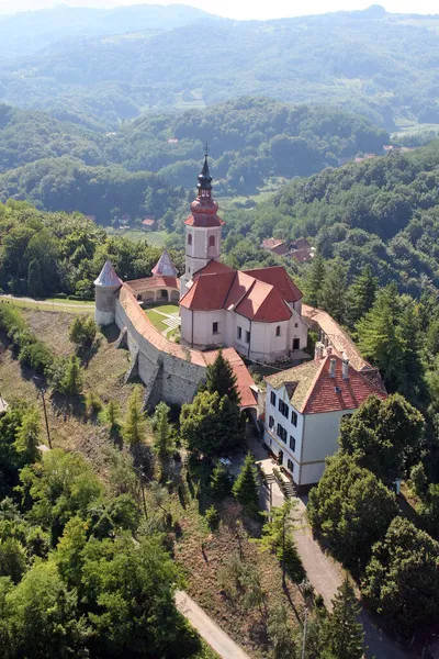 Igreja Paroquial Visitação Virgem Maria Vinagora Croácia — Fotografia de Stock