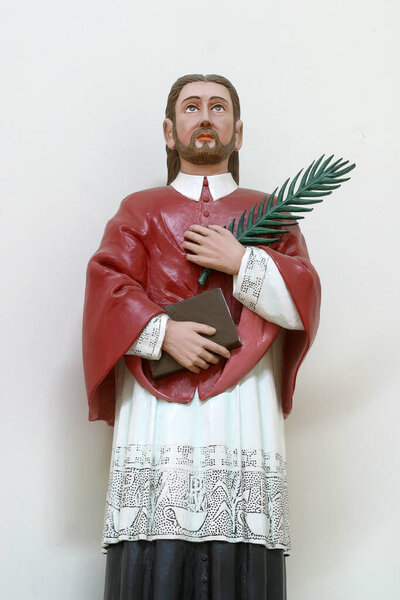Saint Mark Krizin, statue in the parish church of St. Paul in Retkovec, Zagreb, Croatia
