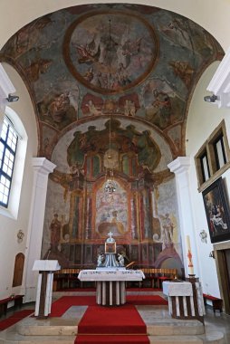 Hırvatistan 'ın Sesvete kentindeki Azizler Kilisesi' nde sunak