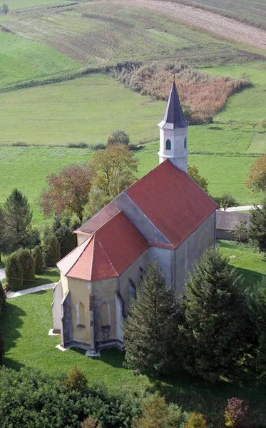 Iglesia Asunción Virgen María Glogovnica Croacia — Foto de Stock