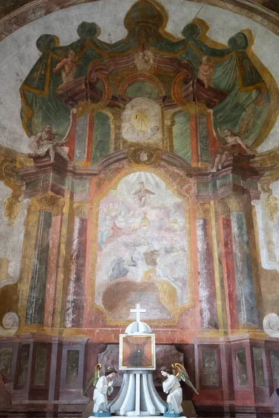 Altar Mor Igreja Todos Santos Sesvete Croácia — Fotografia de Stock