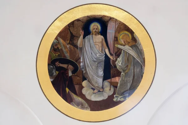Christ Fresco Church All Saints Sesvete Croatia — 스톡 사진