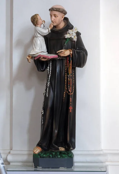 Antonius Von Padua Statue Der Allerheiligenkirche Sesvete Kroatien — Stockfoto